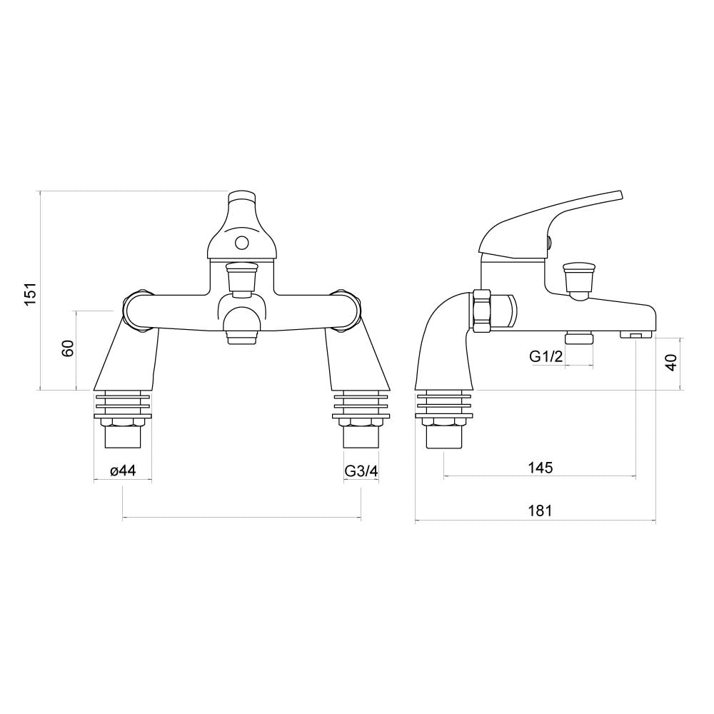Ribble Bath Filler - By Voda Design