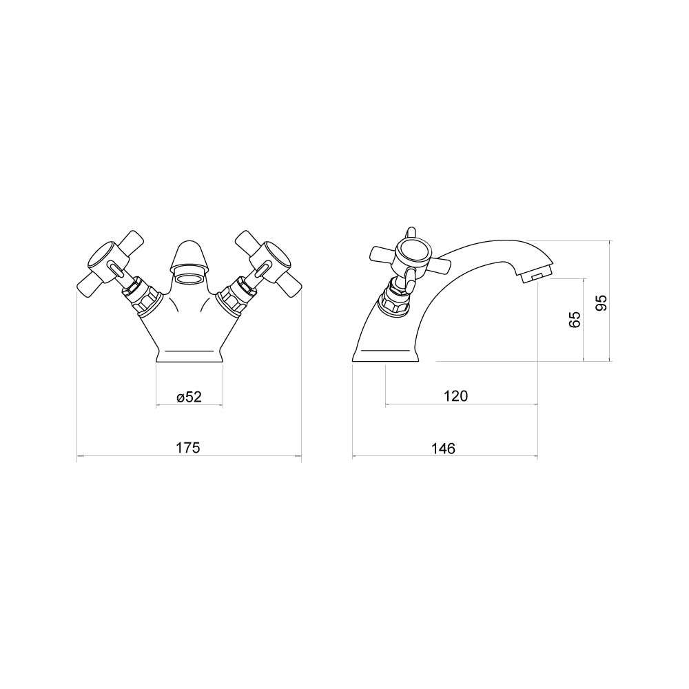 Brook Mono Basin Mixer - By Voda Design