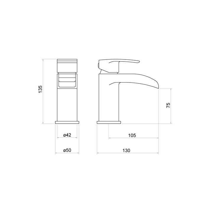 Avon Mono Basin Mixer - By Voda Design