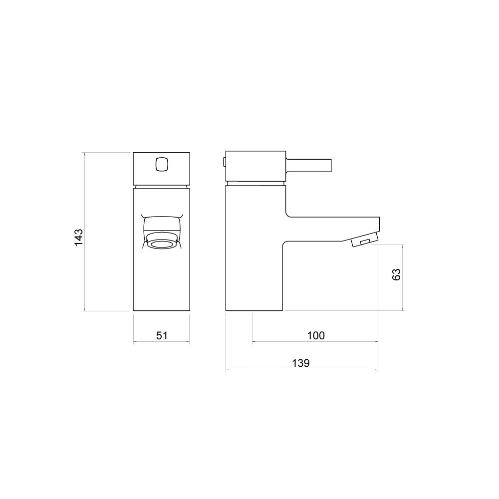 Albany Mono Basin Mixer - By Voda Design