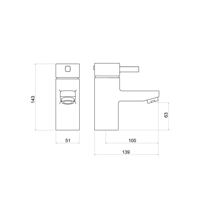 Albany Mono Basin Mixer - By Voda Design