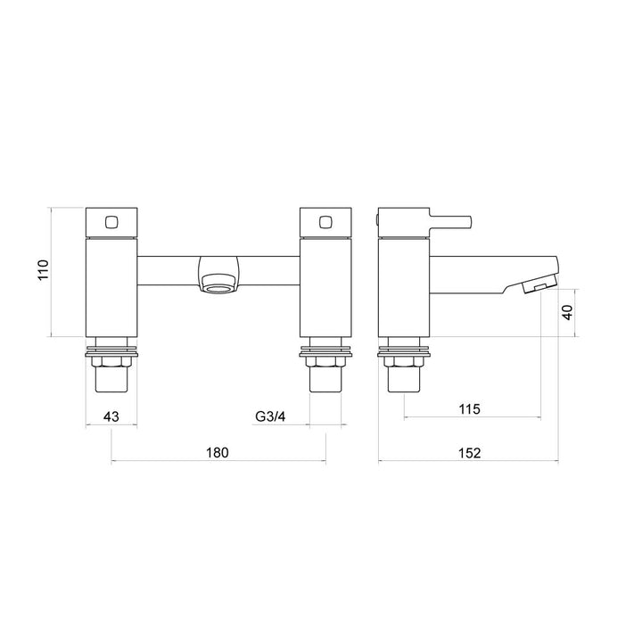 Albany Bath Filler - By Voda Design
