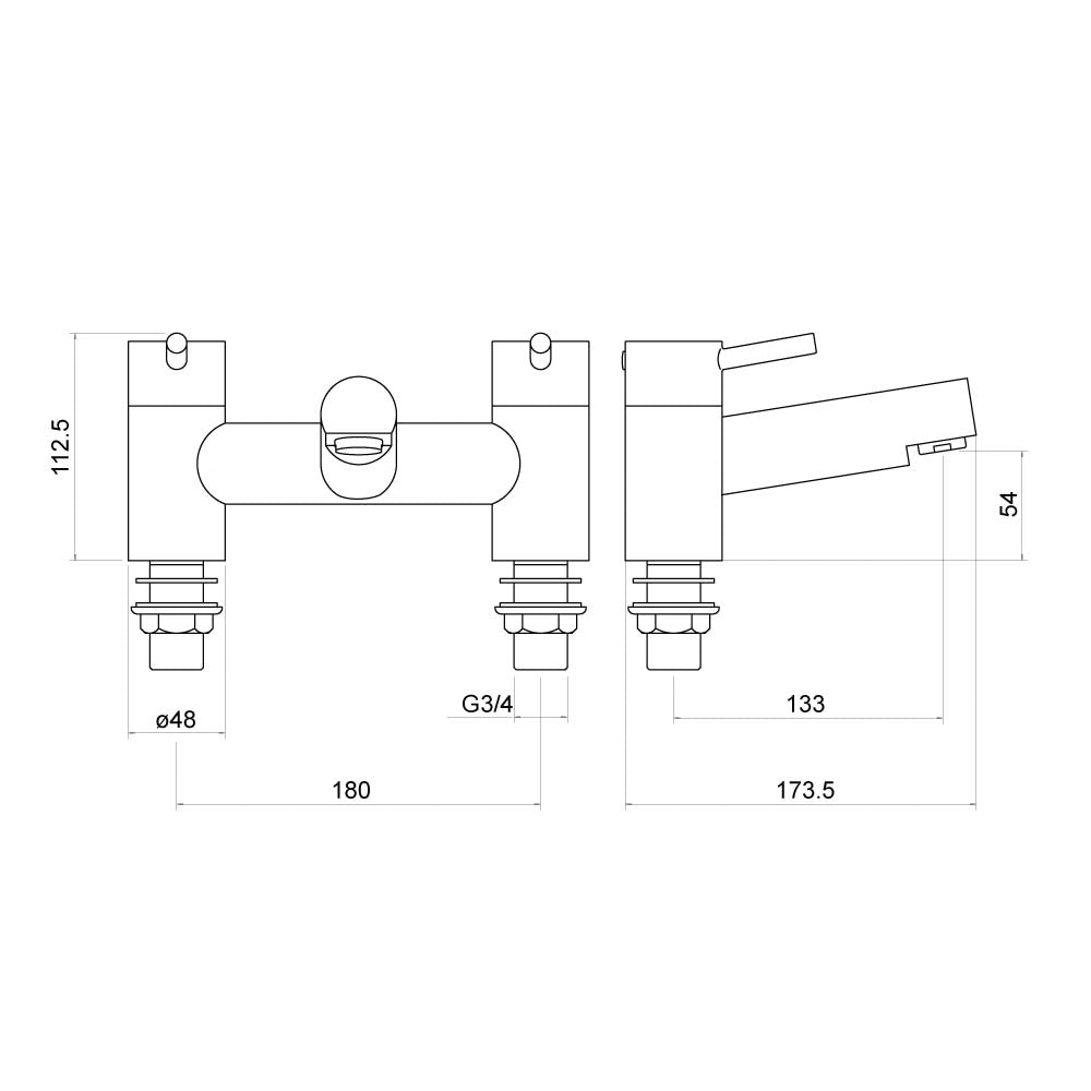Solent Bath Filler - By Voda Design