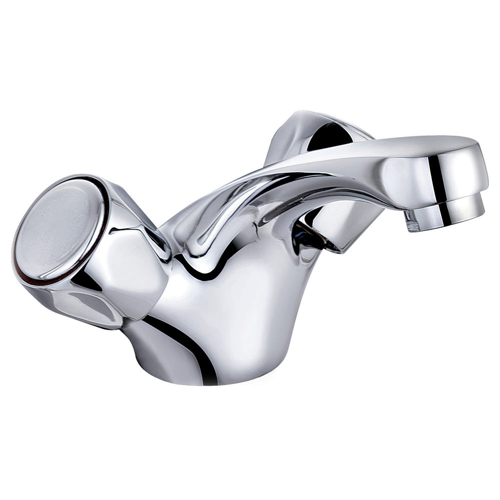 Two-handle basin  mixer with ABS Pop up waste Club