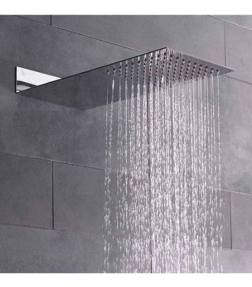 Deluxe Ultra Thin Stainless Steel Oblong Shower Head