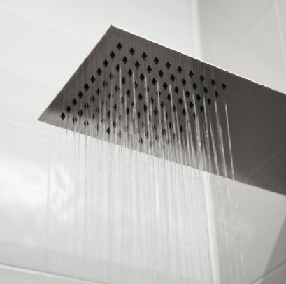Deluxe Ultra Thin Stainless Steel Oblong Shower Head