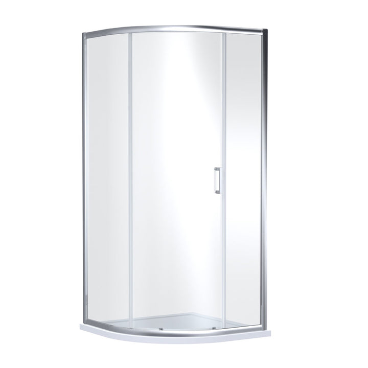 1900mm x 900mm Single Entry Quadrant - Chrome - V-SING9E1-6