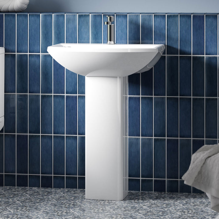 600mm Basin & Pedestal - VBAS018