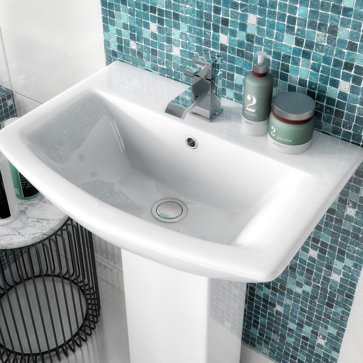 600mm Basin & Pedestal - VBAS018
