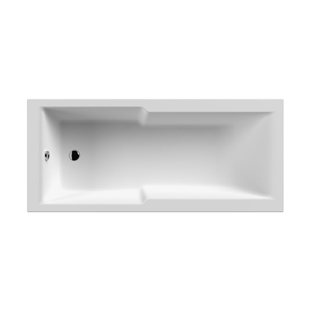 Square Straight Shower Bath 1700 x 750mm - VBATH041