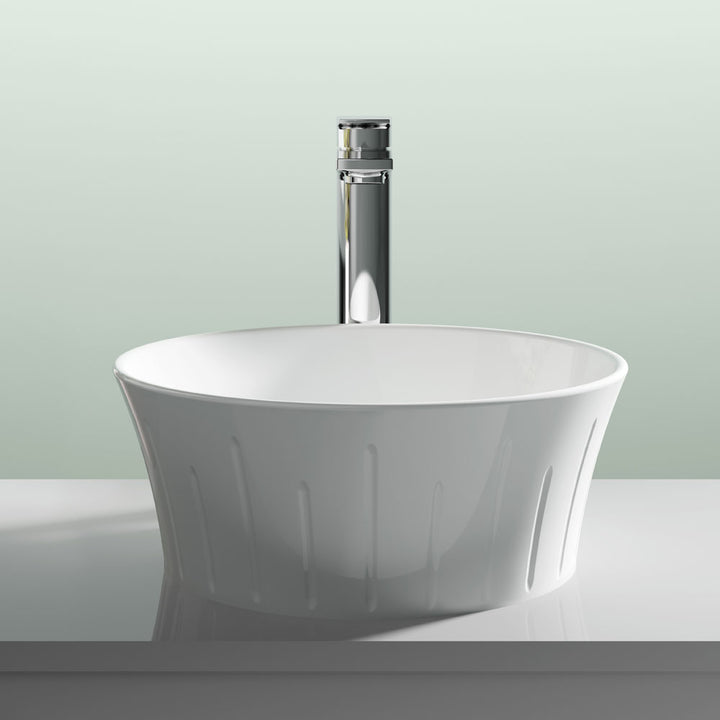 Round Basin W358xD368xH137 - White (VES01)