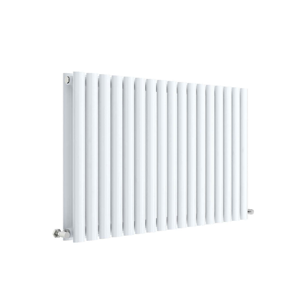Horizontal Double Panel Radiator 600 x 992 - High Gloss White - VHEA017