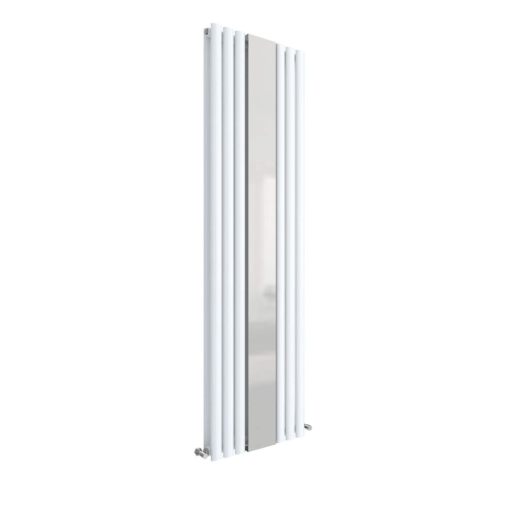 Double Panel Radiator With Mirror 1800 x 499 - High Gloss White - VHEA014