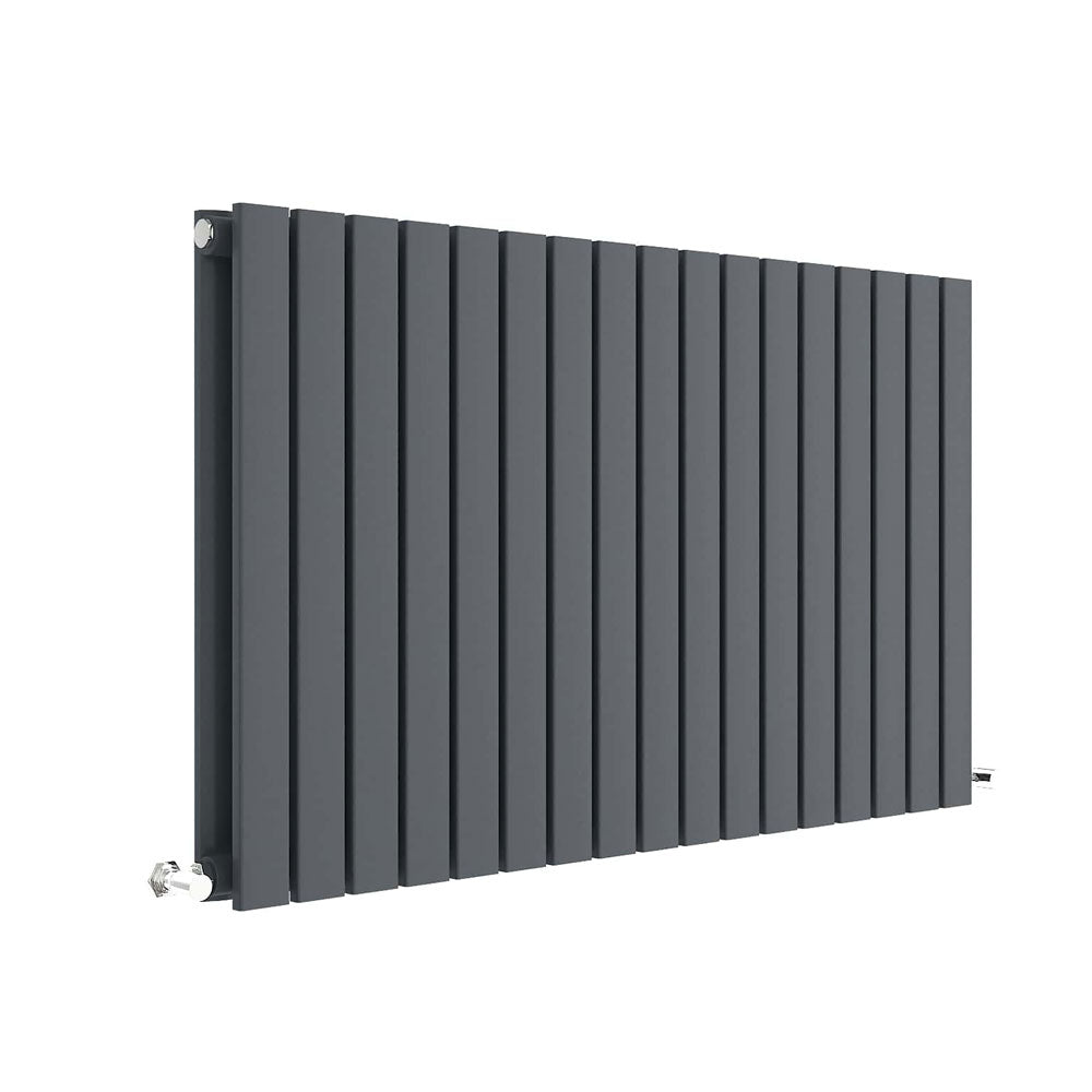 Horizontal Double Panel Radiator 600 x 992 - Anthracite - VHEA029