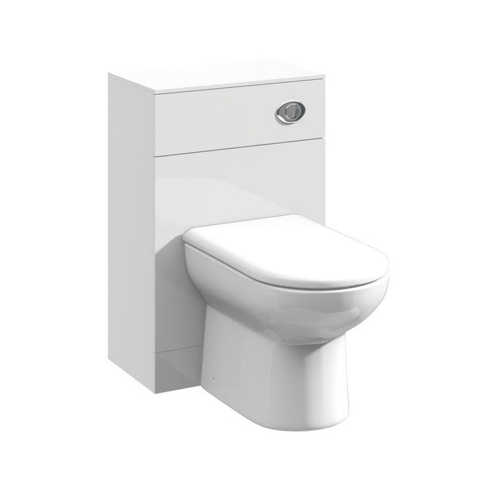 600mm White WC Unit - Oslo By Voda Design