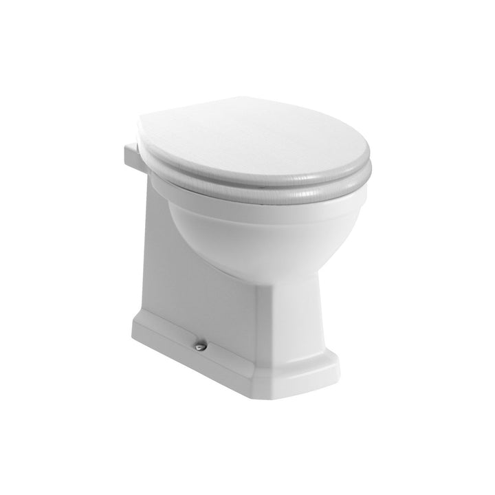 Series9 Back To Wall WC & Satin White Wood Effect Seat