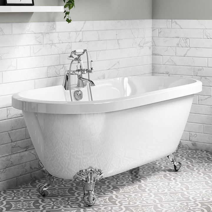 Freestanding Traditional Double Ended Bath 1695mm - Richmond by Voda Design
