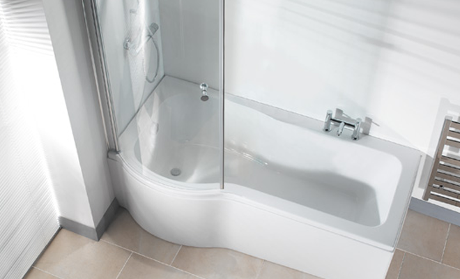 Give your Bathroom Something Special with a Spacious P Shaped Shower Bath