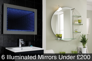 6 Illuminated Bathroom Mirrors Under £200