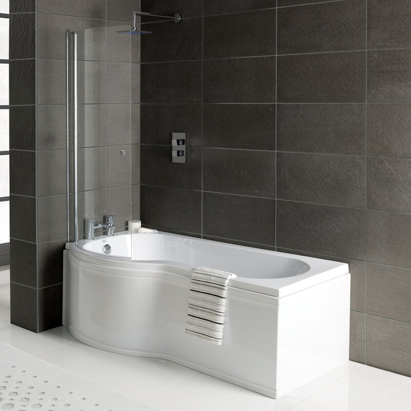 1675mm P Shaped Bath Right Hand Bathshop321