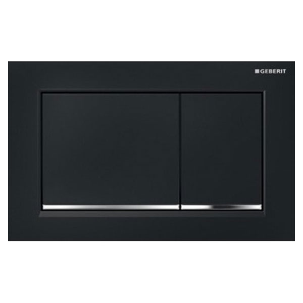 Geberit Omega30 Dual Flush Plate Black Gloss 115.080.KM.1