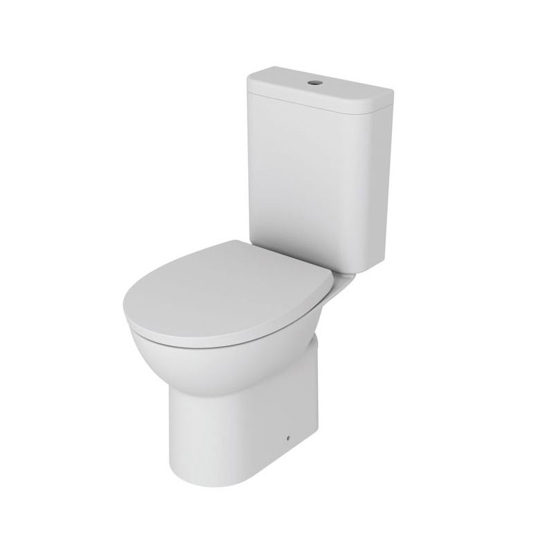 Modern Close Coupled Rimless Toilet & Soft Close Seat