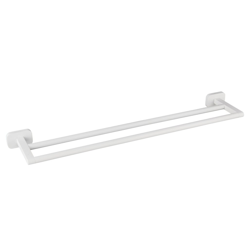 Asti Double Towel Rail Matt white- 52.475