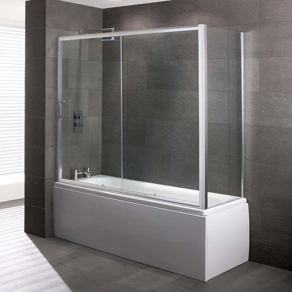 Volente 1690x1475 Overbath Slider 6mm EC Glass- 69.0034