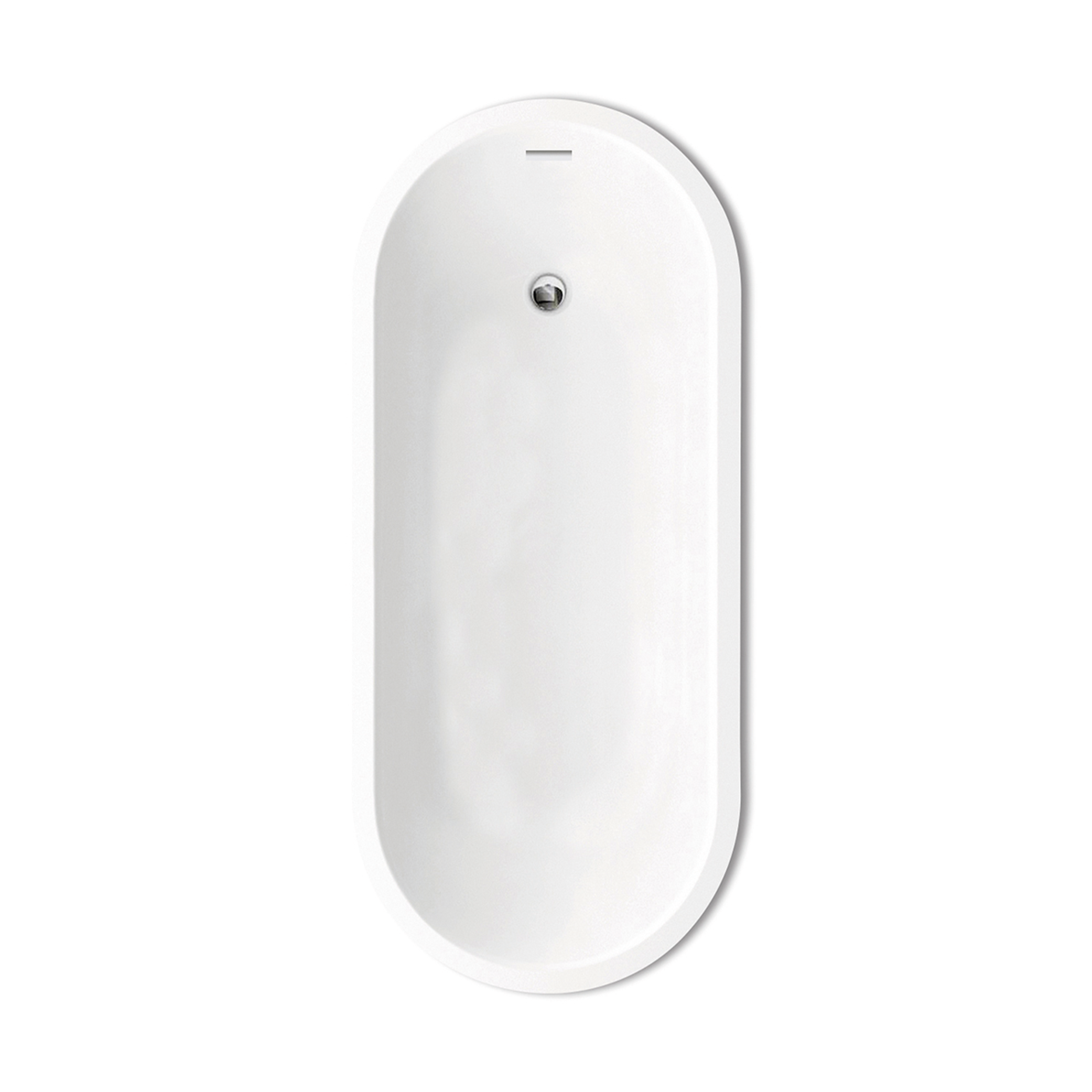 Freestanding Modern Slipper Thin Edge Single Ended Bath 1660 mm - Arruba by Synergy