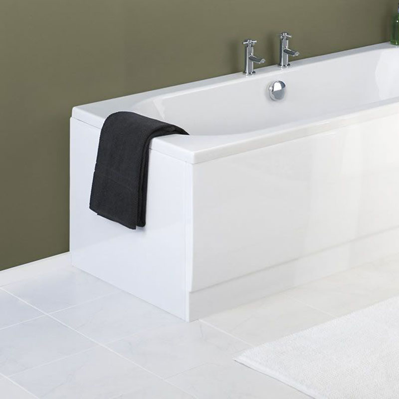 Supastyle 2mm White Standard Acrylic 750mm End Panel