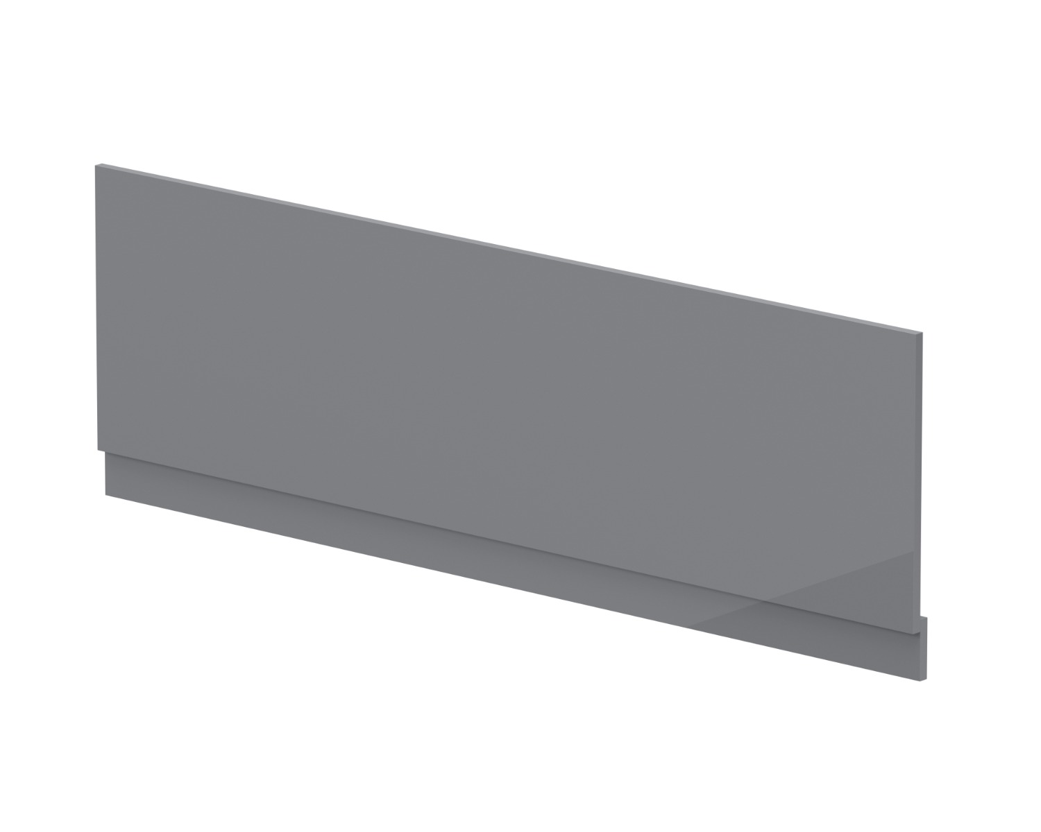 Straight Front Panel & Plinth (1800mm) - Gloss Grey