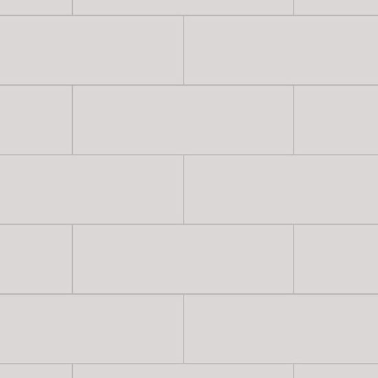 Fibo Urban - 2.4m x 0.6m Wall Panel - White Silk (Metro Brick) - Single