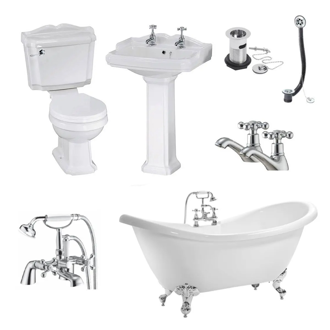 Legend Slipper Freestanding Bath Suite - VODASUITE25