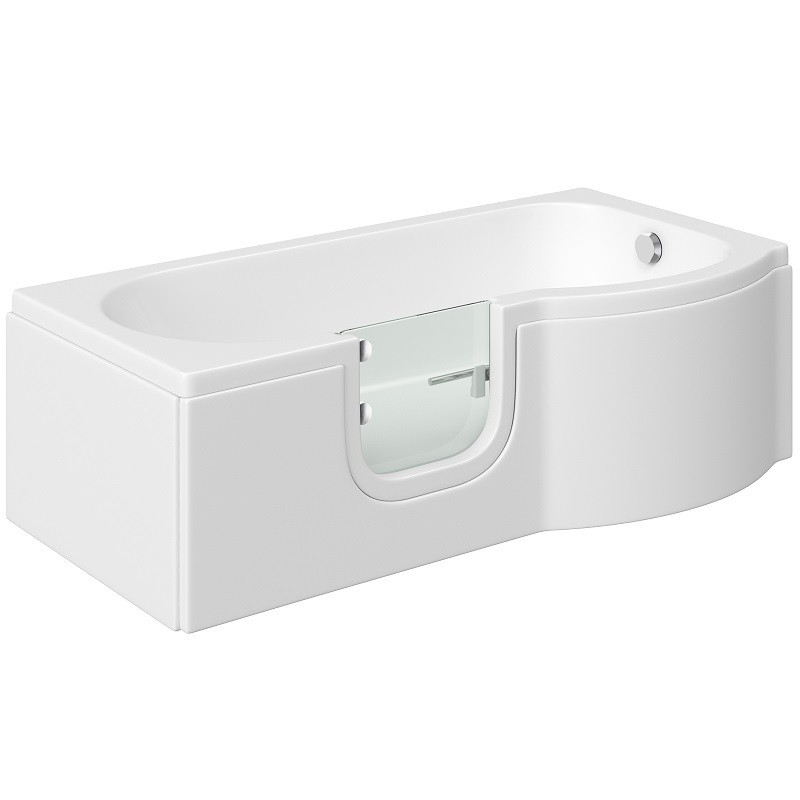 Bathe Easy Concert P-Shape Easy Access Bath (1675x850x750)