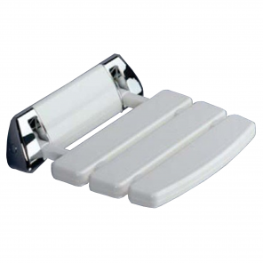White Deluxe Hinged Shower Seat