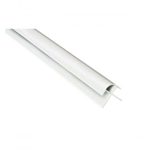 PVC Rounded External Profile 2.4m White