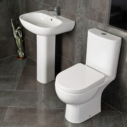 RAK Ceramics Tonique Close Coupled Toilet with Soft Close Seat
