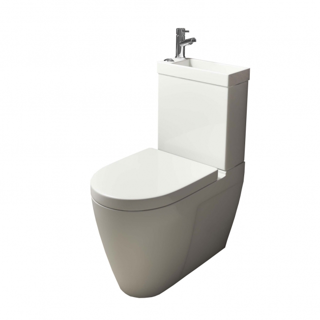 Cloakroom Toilet Basin Combination Unit 2 In 1 White Cloakroom Toilet Basin Combination Unit 2 In 1 White