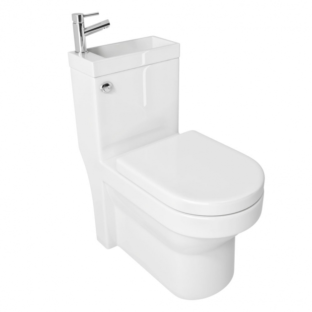 P2 Combination Toilet and Sink Set White