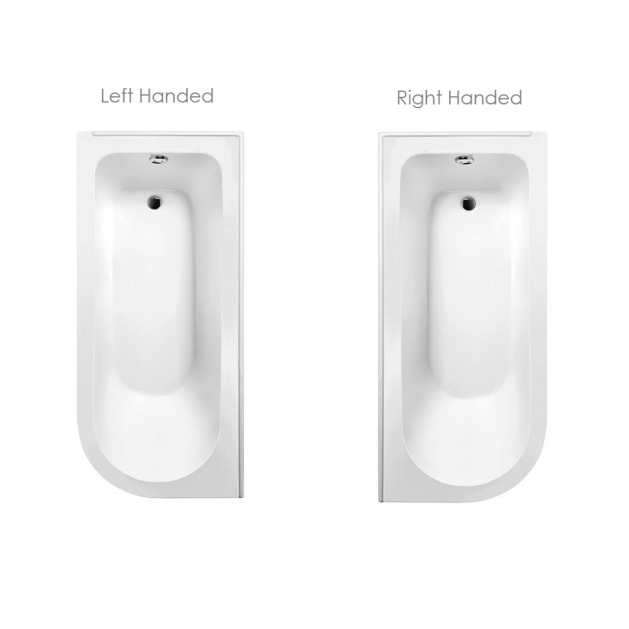 Roll Top Shower Bath with Screen + Chrome Leg Set 1700 1685mm