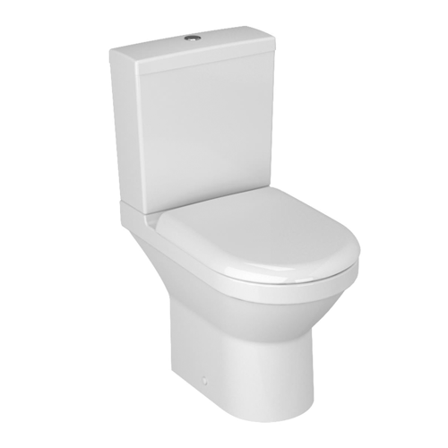 VitrA S50 Compact Close Coupled Open Back Toilet WC with Standard Seat