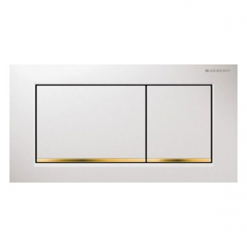 Geberit Omega30 Dual Flush Plate White Gold 115.080.KK.1