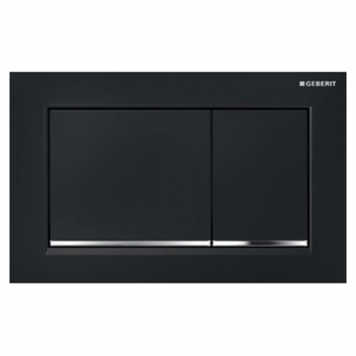 Geberit Omega30 Dual Flush Plate Black Gloss 115.080.KM.1