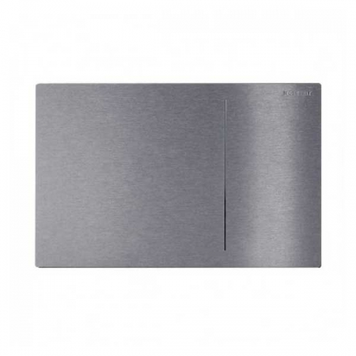 Geberit Omega 70 Dual Flush Plate for Solid Wall Brushed Stainless Steel 115.090.FW.1