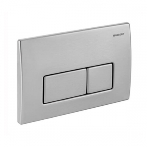 Geberit Kappa50 Brushed Stainless Steel Dual Flush Plate 115.258.00.1