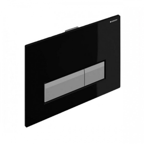 Geberit Sigma 40 Dual Flush Plate Integrated Odour Extraction Black 115.600.KR.1