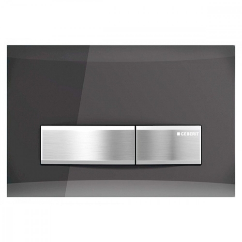 Geberit Sigma50 Dual Flush Plate Smoked Glass Reflective 115.788.SD.5