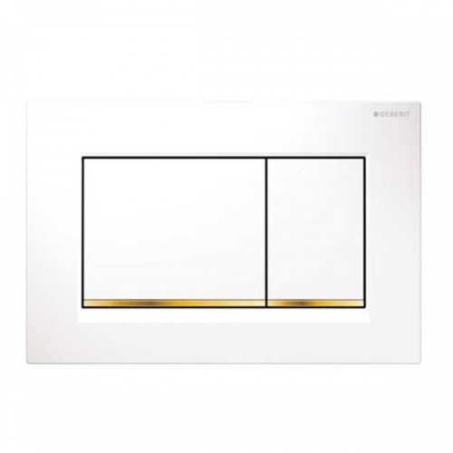 Geberit Sigma30 Dual Flush Plate White Gold 115.883.KK.1