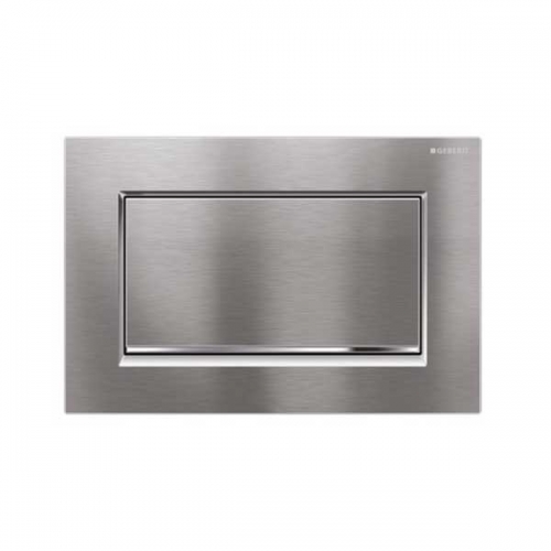 Geberit Sigma30 Single Flush Plate Brushed Chrome 115.893.KX.1