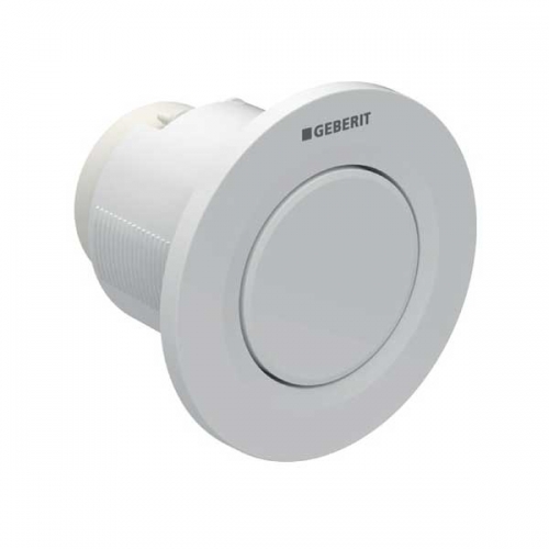 Geberit Type 01 Single Flush Plate Button for 120mm and 150mm Concealed Cistern Alpine White 116.040.11.1